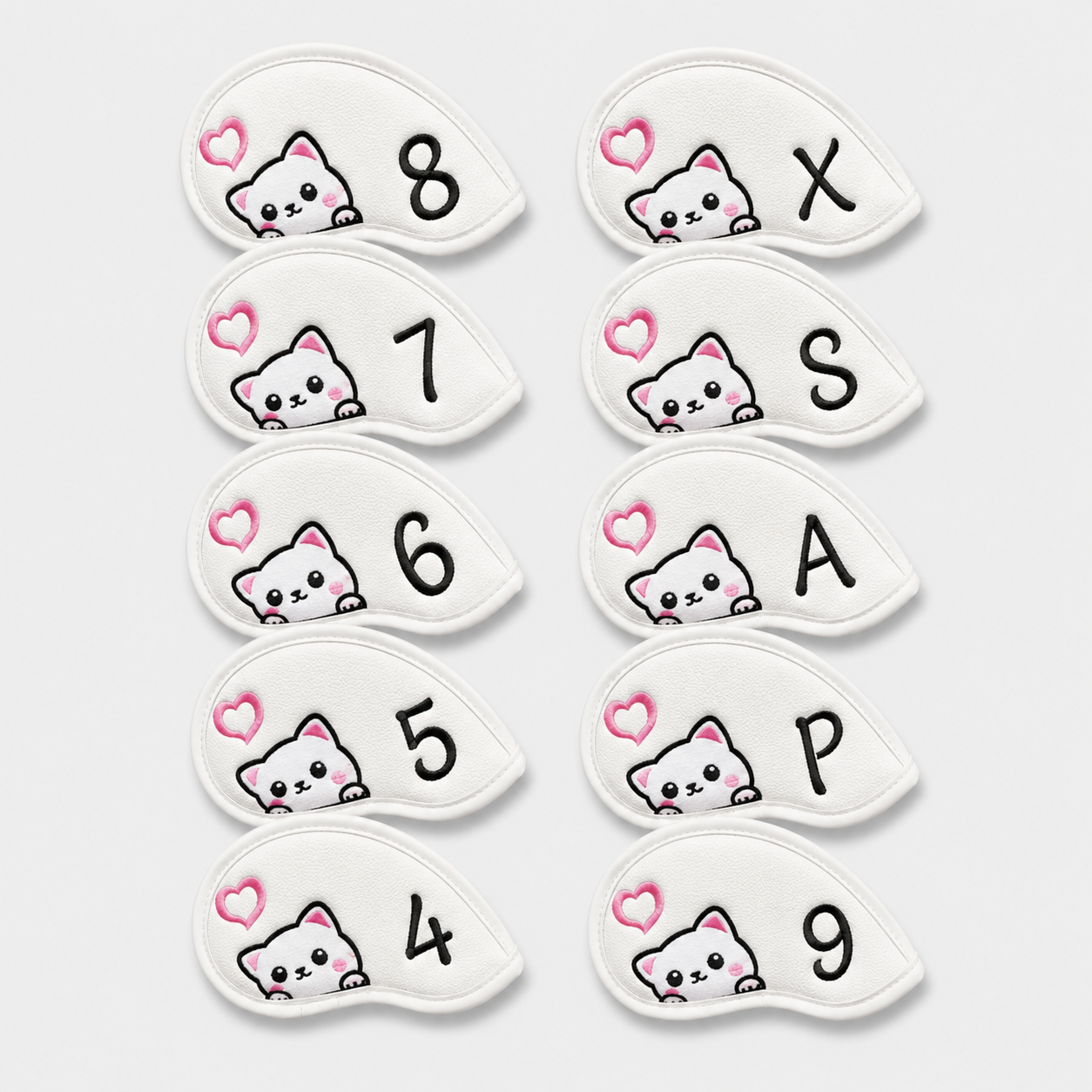 Kitty Iron Covers (White)
