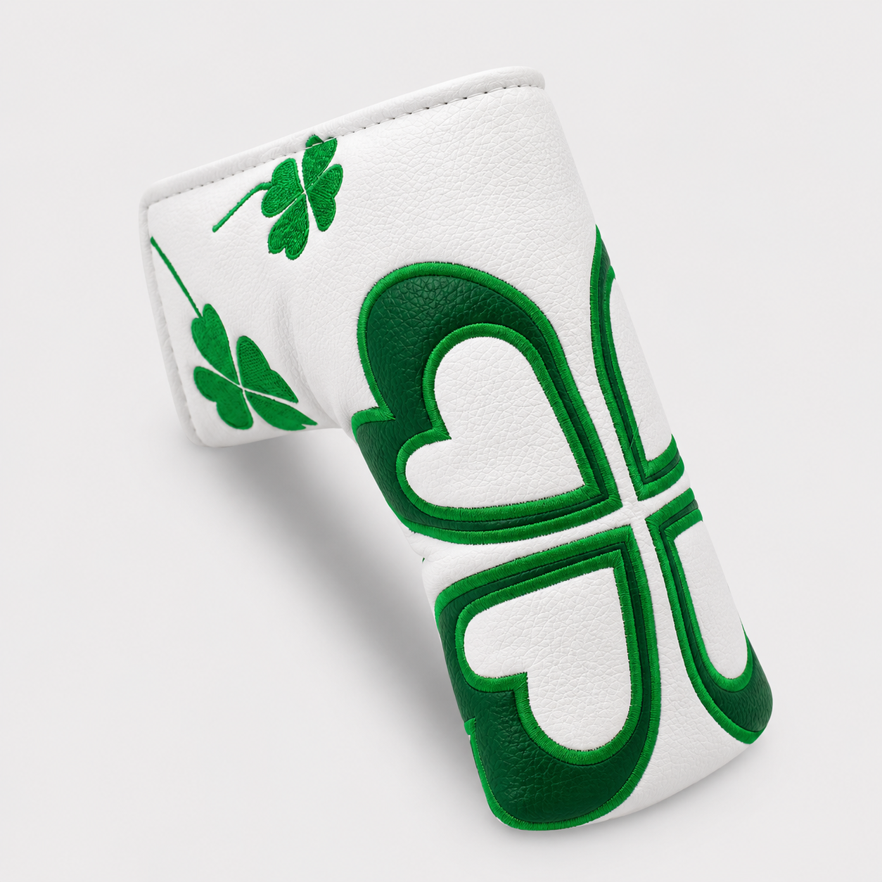 Lucky Clover White Blade Putter Headcover