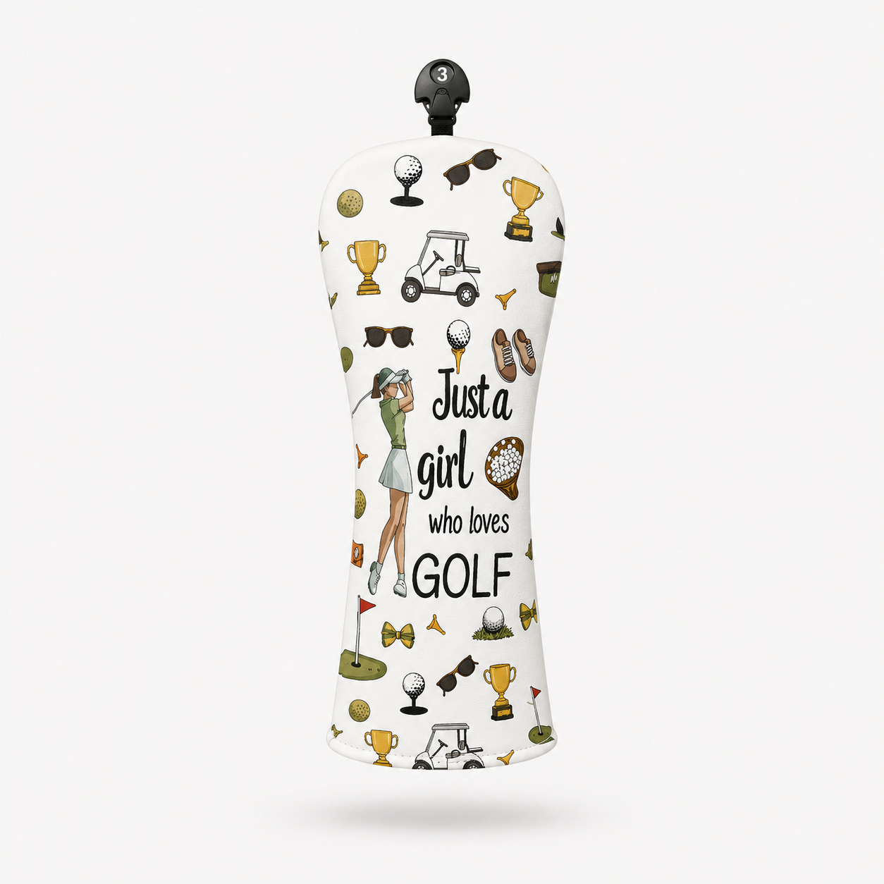 Just a Girl Who Loves Golf Hybrid Headcover