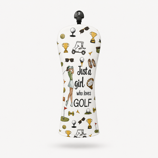 Just a Girl Who Loves Golf Hybrid Headcover