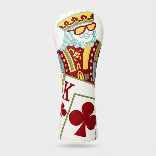 King of Clubs White Driver Headcover