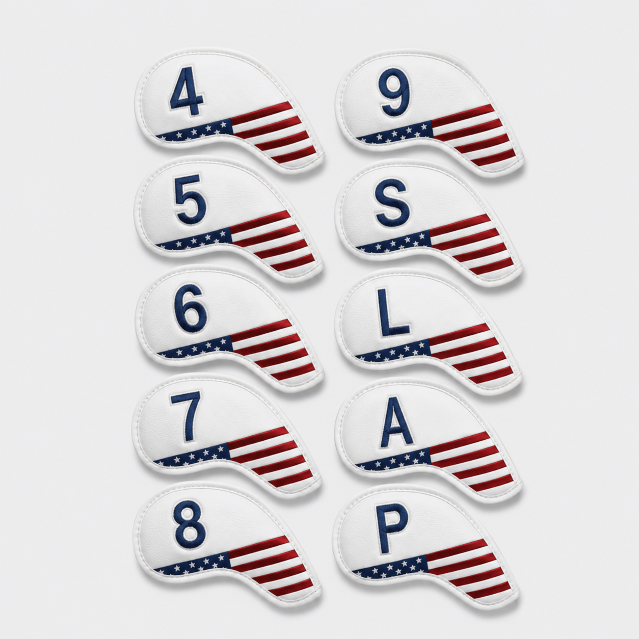 USA Iron Covers (White)